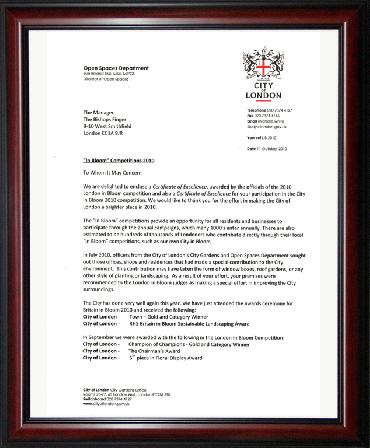 Major Plants Ltd - Hanging Basket Service Awards - London - UK - Image 9